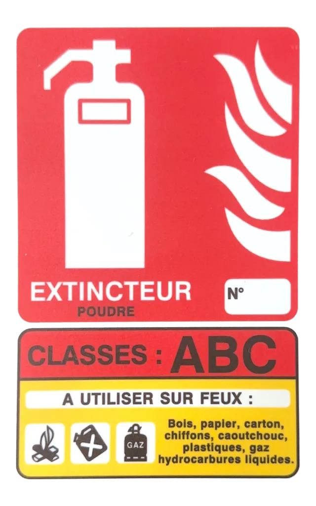 Extincteur classe ABC